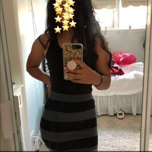 stripe pencil skirt